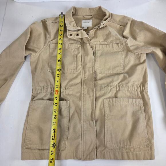Vintage X America Women's Tan Canvas Chore Anorak Jacket Medium - Picture 5 of 8